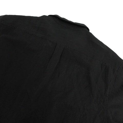 モンタージュコレクション MONTAGE COLLECTION シャツ US古着 オープンカラー ステッチ 半袖 ブラック 黒 XL メンズ｜vectorpremium｜06