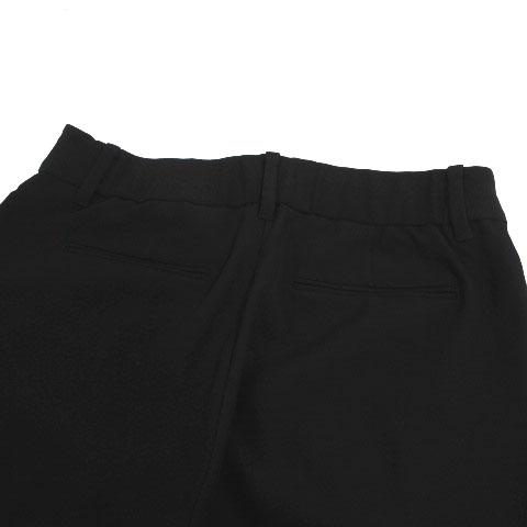 プラステ セットアップ パンツノーカラー ストレッチ 伸縮性 ゴム ネイビー M ✨極美品✨PLST プラステ スーツ ノーカラー パンツ ネイビー