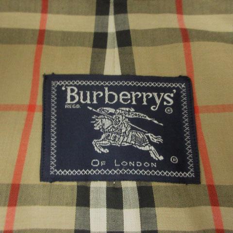 バーバリーステンカラーコート ベージュ チェック柄裏地 Merfirge ステンカラーコート 裏地 チェック柄 ステンカラー