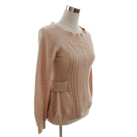 エポカ EPOCA ニット セーター 長袖 ケーブル編み ウール ピンク