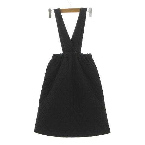 ZARA 未使用品 ザラ サスペンダースカート 台形 ミディ丈 ウエストゴム 