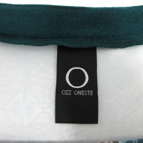 オッズオネスト OZZ ONESTE ワンピース レース ひざ丈 長袖 ウエスト