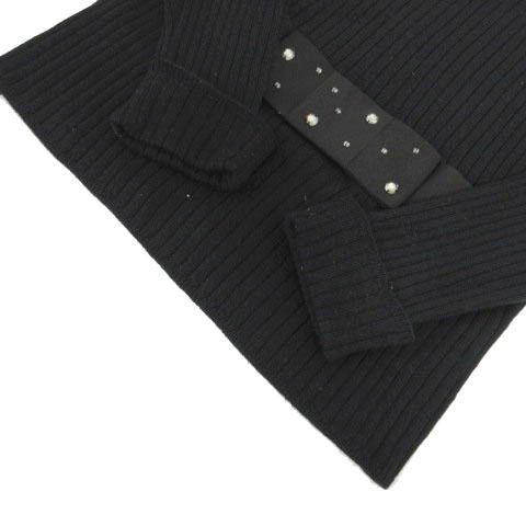 エムズグレイシー M'S GRACY ニット セーター オーバルネック リブ