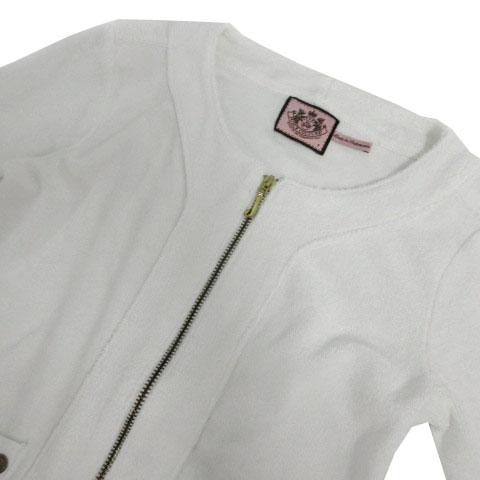 ジューシークチュール JUICY COUTURE ジャケット ノーカラー パイル 