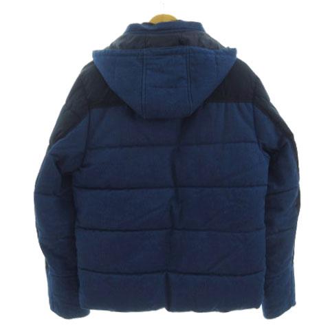 ZARA（ザラ） ジャケット デニム切替え スタンドカラー フード 中綿 