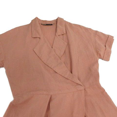 ZARA（ザラ） オールインワン テーラードカラー カシュクール 半袖 