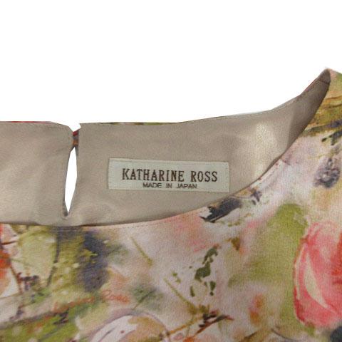キャサリンロス KATHARINE ROSS ワンピース 半袖 ひざ丈 バック 
