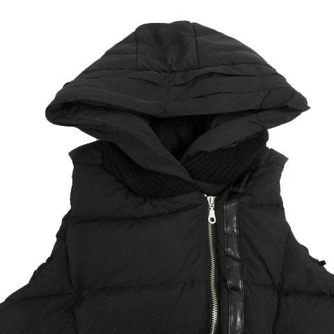 ダブルスタンダードクロージング 36 ダークネイビー 濃紺 ファー付ダウンベスト DSC / キルティングダウンベスト OUTERS Night STORE | ダブル