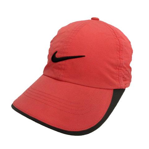 【新品】Nike　ゴルフキャップ ナイキゴルフ NIKE GOLF キャップ 帽子 ロゴ刺繍 メッシュ レッド系 赤
