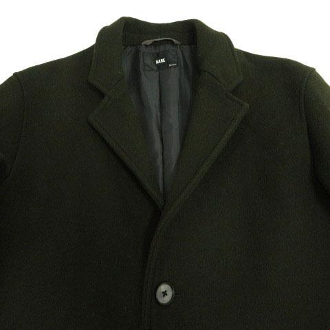 ハレ HARE コート チェスターコート シングル 3B 起毛 ウール混