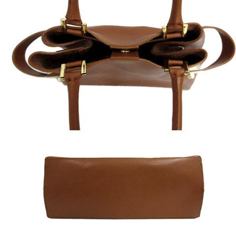 イタリア製 CAMELIA ROMA ショルダーバッグ ブラウン カメリアローマ CAMELIA ROMA ハンドバッグ ショルダー レザー