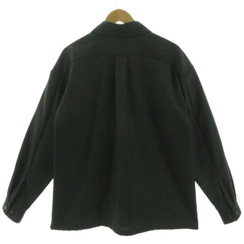 ローン Lownn シャツ ワークシャツ ポーランド製 グリーン系 深緑 48 未使用品 ローン Lownn シャツ ワークシャツ 胸ポケ 長袖 シンプル