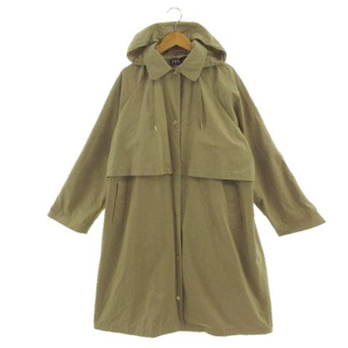 ZARA（ザラ） コート ステンカラー フード オーバーサイズシルエット