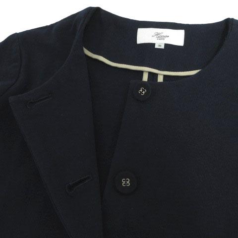 ハリス HARRISS コットン天竺ノーカラージャケット FJ181-54257 日本製 