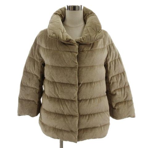 【中古】ヘルノ HERNO ダウンジャケット Resort Collection PI005DR-15008-2100 ベージュ 40 レディース ヘルノ HERNO ダウンジャケット Resort Collection PI005DR-15008-2100