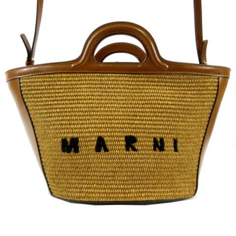 ✨美品マルニ ブラウン TROPICALIA BASKET BAG SMALL MARNI マルニ 美 