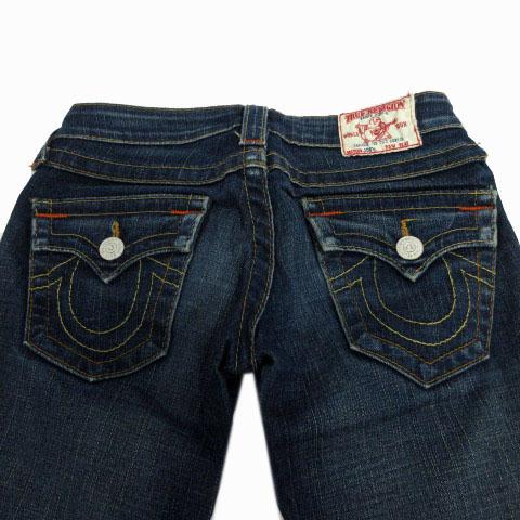 トゥルーレリジョン TRUE RELIGION ジーンズ デニム 裾フレア ユーズド 