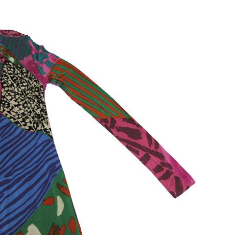 ミッソーニシルクタイトマルチカラードレスワンピース