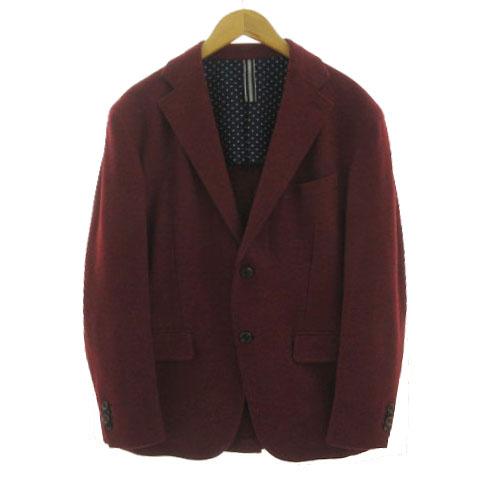 ETONNE ジャケット Flanne.Jana 日本製生地 起毛 赤系 M エトネ ETONNE ジャケット Flanne.Jana 日本製生地 テーラードカラー