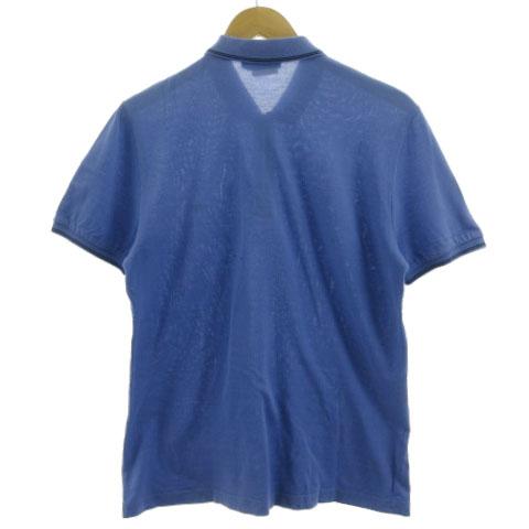 美品 Salvatore Ferragamo ガンチーニロゴ 半袖ポロシャツ S サルヴァトーレフェラガモ 半袖ポロシャツ 鹿の子素材 ガンチーニ