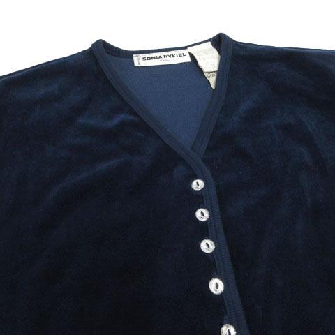 ソニアリキエル SONIA RYKIEL ヴィンテージ コート ノーカラー ベロア