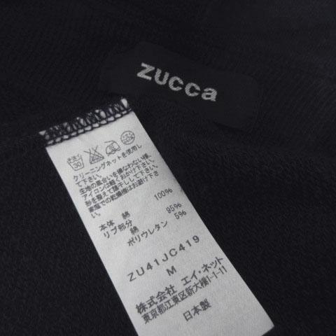 ズッカ zucca コート スウェット フーディー 羽織り アシンメトリー