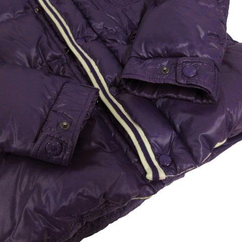 【中古】モンクレール MONCLER ブランソン BRANSON ダウンジャケット 820-091-41338-50 ロゴワッペン 切替え 紫 1 MONCLER（モンクレール） ブランソン BRANSON ダウンジャケット 820