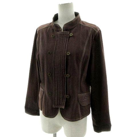 ヒロコビス HIROKO BIS eSSeNtieL ジャケット デニム マオカラー 