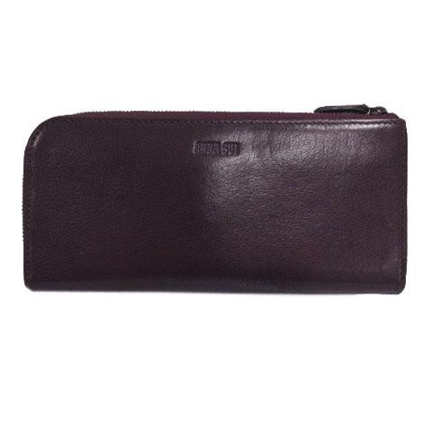 ANNA SUI（アナスイ） 財布 長財布 L字ファスナー 蝶刺繍 ライン