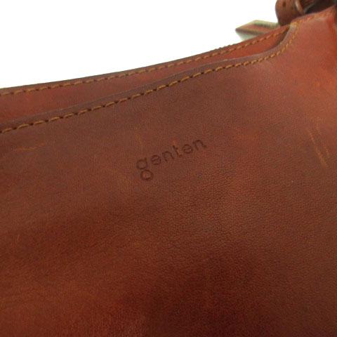 ゲンテン genten トスカ ショルダーバッグ シボ入りオイルヌメレザー