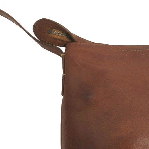 ゲンテン genten トスカ ショルダーバッグ シボ入りオイルヌメレザー