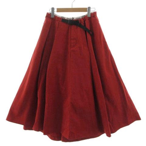 GRAMICCI - グラミチ×ディッキーズ ボリュームスカート 171W40FS03 赤系 S Gramicci（グラミチ） GRAMICCI×ディッキーズ Dickies ボリューム