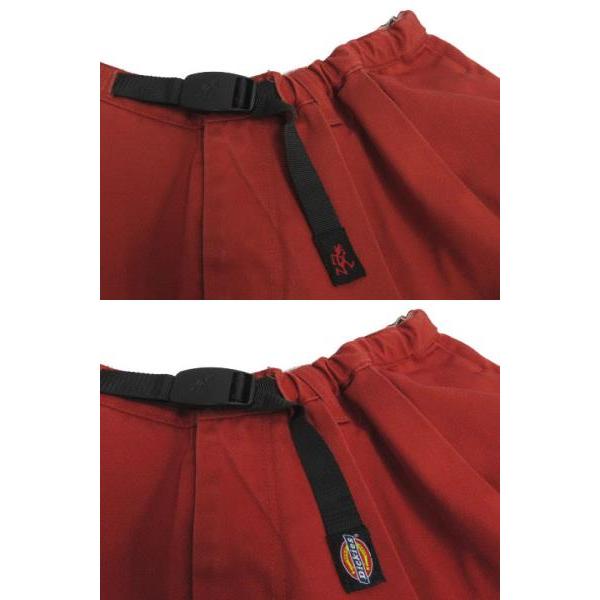 【中古】GRAMICCI×Dickies ボリュームスカート 171W40FS03 FREAK’S STORE別注 ロング丈 ウエストゴム レッド系 S GRAMICCI（グラミチ） GRAMICCI×ディッキーズ Dickies ボリューム