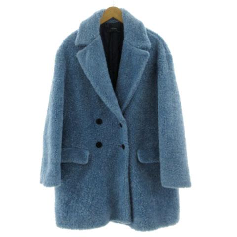 ザラ ベーシック ZARA BASIC ボアチェスターコート ダブル オーバー