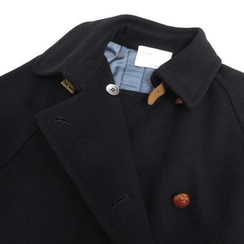 イエナ IENA ケープジャケット ポンチョ ステンカラー ベルト クルミ