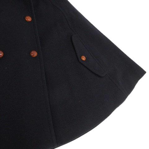 イエナ IENA ケープジャケット ポンチョ ステンカラー ベルト クルミ