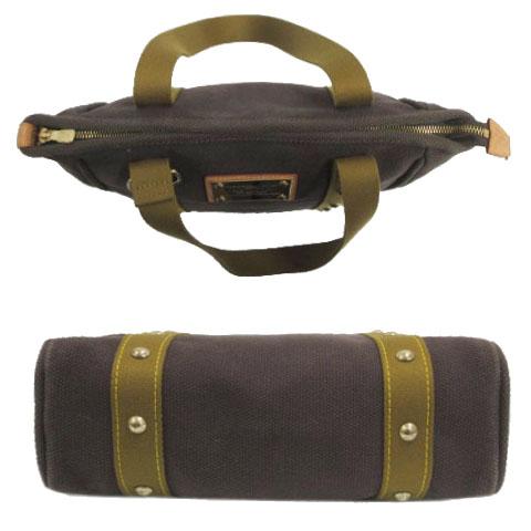 【中古】LOUIS VUITTON M40086 アンティグア カバMM トートバッグ ショルダーバッグ スタッズ キャンバス 茶 カーキ LOUIS VUITTON（ルイ・ヴィトン） LOUIS VUITTON M40086 アンティグア