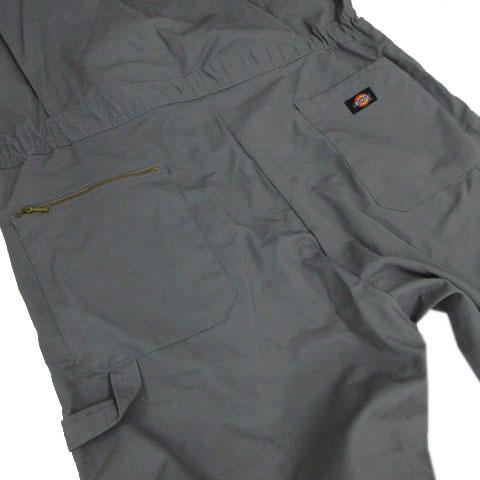 新品未使用 ディッキーズ オールインワン つなぎ グレー XL Dickies（ディッキーズ） カバーオール ツナギ オールインワン ロゴ