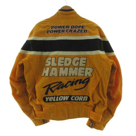 ビ*ン様 イエローコーンジャケット Ｍワッペン刺繍が可愛い ビ*ン様 イエローコーンジャケット Mワッペン刺繍が可愛い イエロー