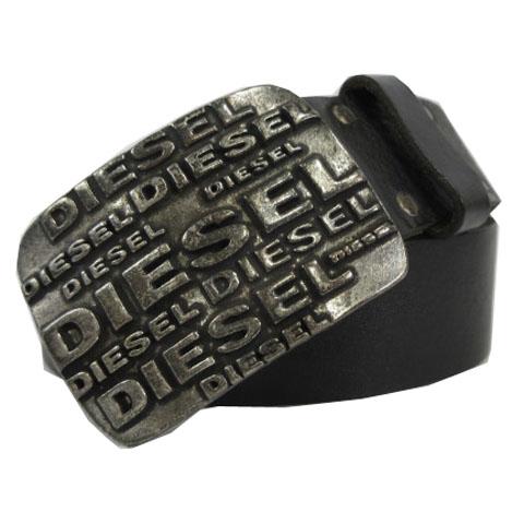 DIESEL（ディーゼル） ロゴバックル ベルト レザー 00S5G4 イタリア製