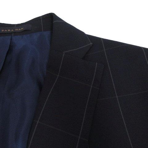 ザラマン ZARA MAN スーツ ジャケット テーラードカラー パンツ 裾