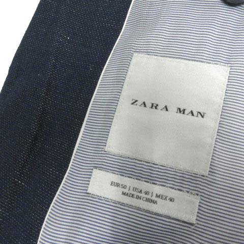 ザラマン ZARA MAN リネンブレンドジャケット テーラードカラー