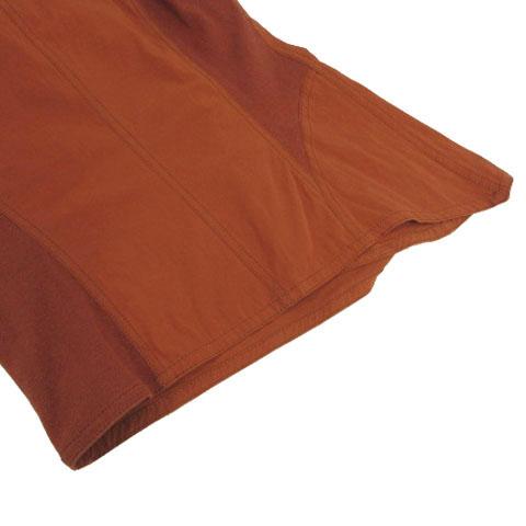 【中古】プライドインターナショナルデザイン ジレ ベスト ショールカラー リブ切替え 変形 アシンメトリー 茶 38 プライドインターナショナルデザイン PRIDE ジレ ベスト ショール