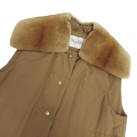 Max Mara（マックスマーラ） ジレ ロングベスト ミンクファー ビッグ