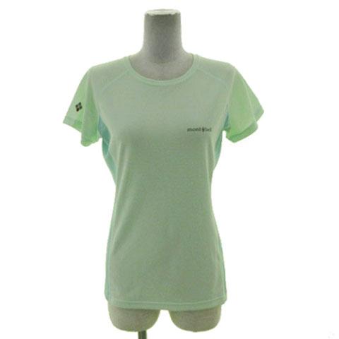 モンベル Montbell クールTシャツ 1104927 半袖 ロゴプリント ミント