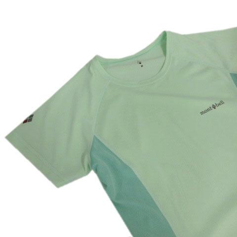 モンベル Montbell クールTシャツ 1104927 半袖 ロゴプリント ミント