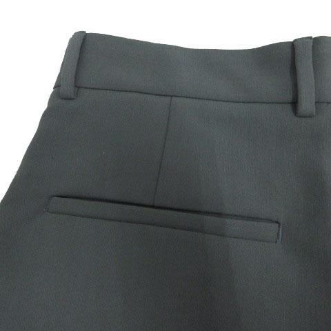 ZARA（ザラ） ワイドテーパードパンツ タック ストレッチ ブルーグレー