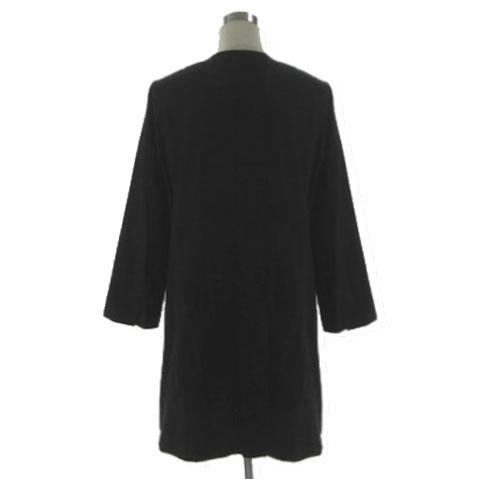 未使用品 アールユー ru ノーカラーコートTCギャバ BC71AA705 ジップ 