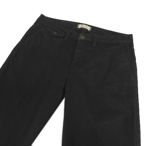 【中古】ヤヌーク YANUK チノトラウザーパンツ 57143140 Boysシルエット ストレッチ 日本製 ブラック 黒 XS ヤヌーク YANUK チノトラウザーパンツ 57143140 Boysシルエット