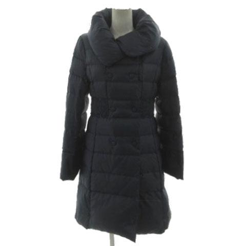 スーナウーナ Sunauna ダウンコート ボリュームカラー レース切替え